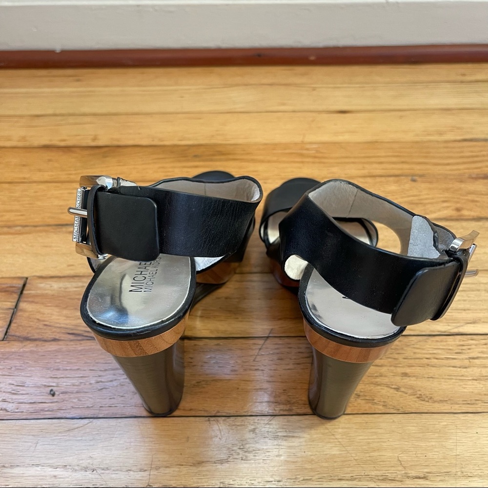 Michael Kors Carla Platform Wedge Sandals **PLEASE READ DESCRIPTION** L7.5/R7 - Picture 3 of 10